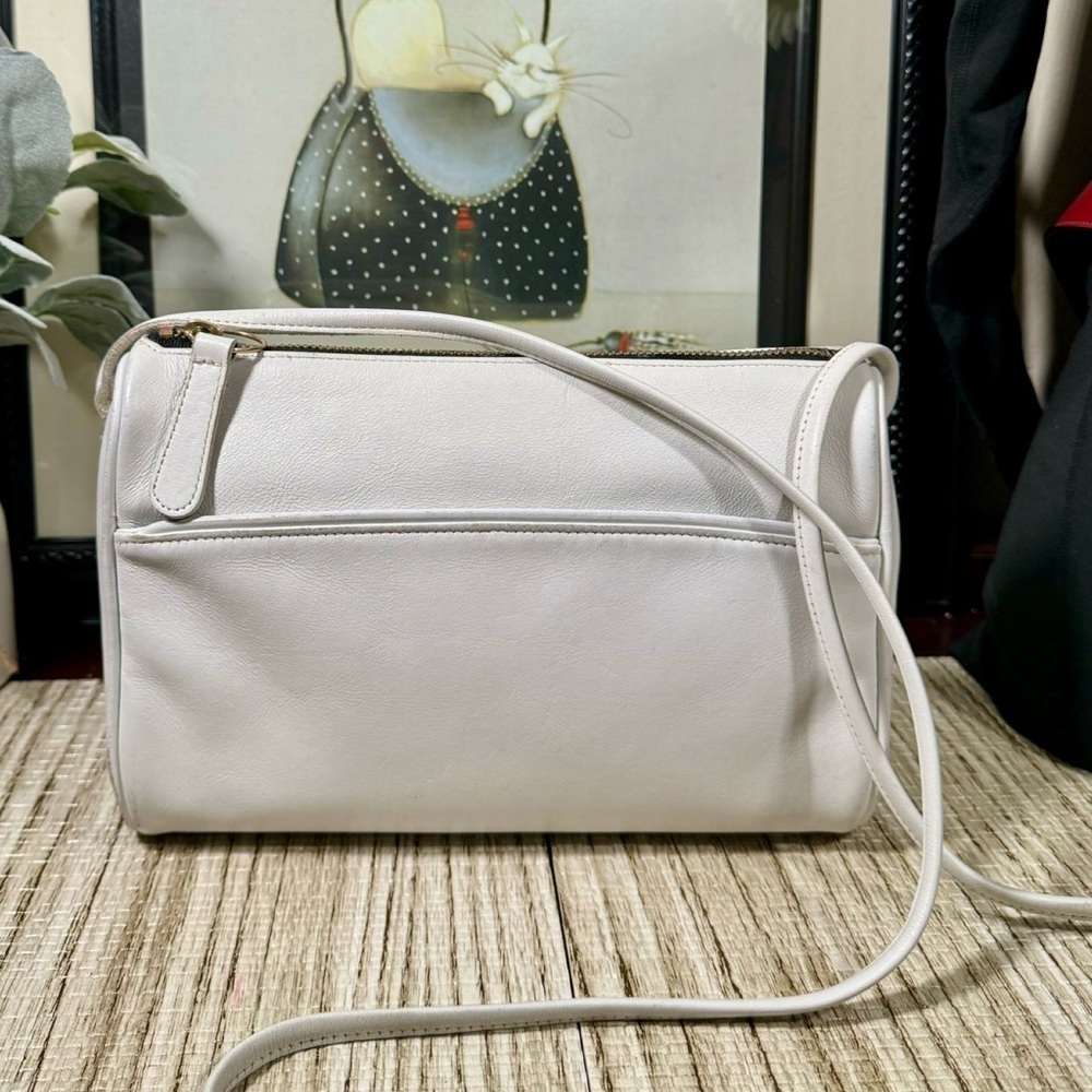 Vintage Coach White Slim Zip Bag 4018 - Picture 2 of 12